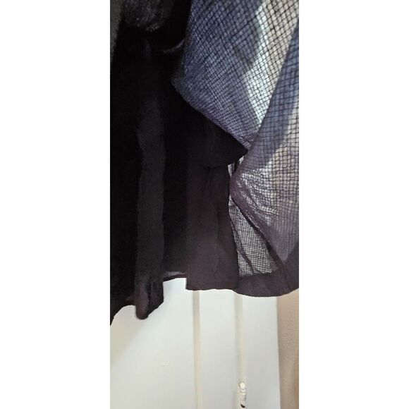 Maeve by Anthropologie black button front puff sleeve square neck dress women XL - Picture 7 of 16